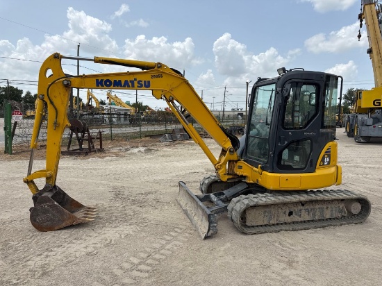 2016 KOMATSU PC55MR-3 HYDRAULIC EXCAVATOR SN:20055 powered by Yanmar diesel engine, equipped with