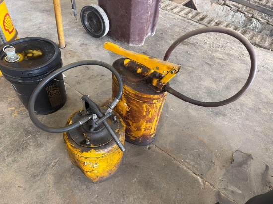 (2) Hand Grease Pumps Support Equipment