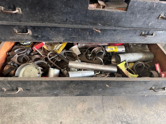 Drawer Of Exhaust Clamps And Parts Support Equipment