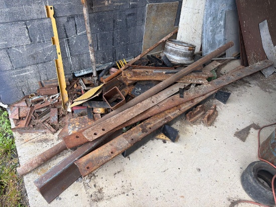 Pile Of Scrap Metal Support Equipment