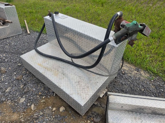 100 Gal Truck Fuel Tank W/ Hand Pump Support Equipment