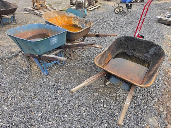 (4) Wheel Barrows Support Equipment