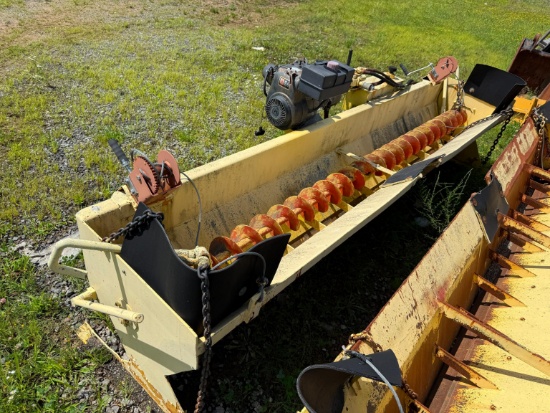 Tail Gate Chip Spreader Boxes With Gas Engine & Auger Support Equipment