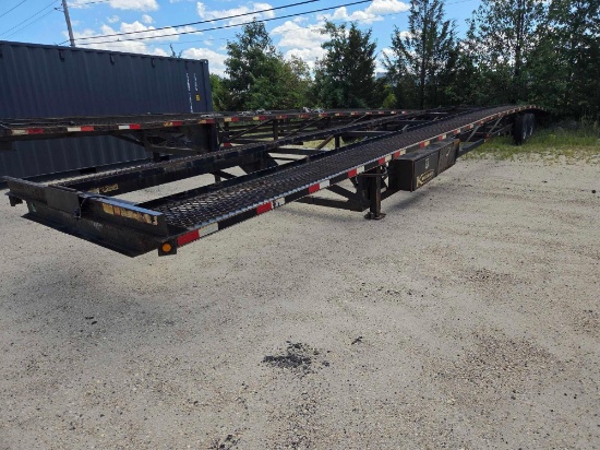 2022 KAUFMAN LOW PRO 3 CAR HAULER VN:L004220 equipped with 50ft. Long deck, 12,000lb GVWR, electric