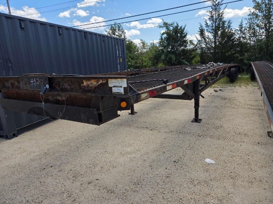 2019 KAUFMAN LOW PRO 3 CAR HAULER VN:009549 equipped with 50ft. Long deck, 12,000lb GVWR, electric
