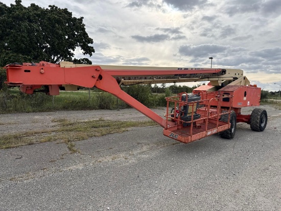 JLG 120SXJ BOOM LIFT SN:300064800 4x4, powered by diesel engine, equipped with 120ft. Platform