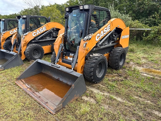 DEMO CASE SV280B SKID STEER SN:16423 powered by diesel engine, 74hp, equipped with EROPS, air, heat,