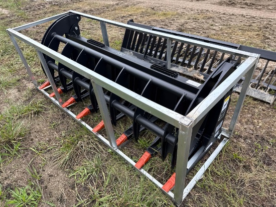 New Greatbear 78in. Fork Grapple Skid Steer Attachment