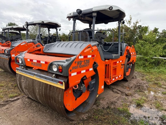 2017 HAMM HD 120 VV ASPHALT ROLLER SN:H243.0053 powered by Deutz diesel engine, equipped with OROPS,