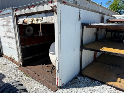 24FT. TRUCK VAN BODY with roll up door.
