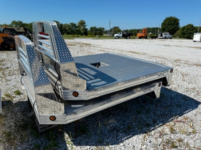 NEW HILLSBORO 8FT. ALUMINUM FLATBED BODY Gooseneck hitch, trailer hitch receiver.