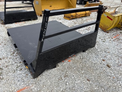 NEW MID STATE 7FT. STEEL FLATBED BODY 80in. Width, gooseneck hitch.