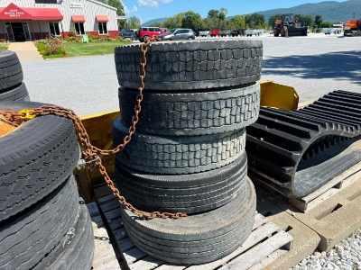 (5) Used 275/80r22.5 Tires Tires, New & Used