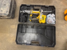 DEWALT GREASE GUN WITH CHARGER SUPPORT EQUIPMENT