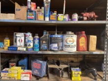 MISC SHELF - MOTOR OIL, AUTO BODY FILLER, PR BEARINGS, FILTER SUPPORT EQUIPMENT