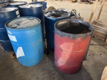 (3) 55 GALLON OIL DRUMS SUPPORT EQUIPMENT