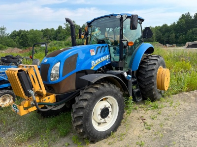 NEW HOLLAND TS6.110 AGRICULTURAL TRACTOR SN:NT00602M 4x4, powered by FPT diesel engine, equipped