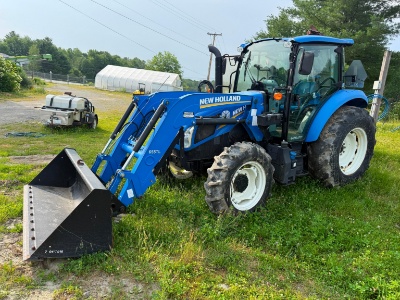 NEW HOLLAND T4.110 AGRICULTURAL TRACTOR SN:ZGLE51380 4x4, powered by FPT 4 cylinder diesel engine,