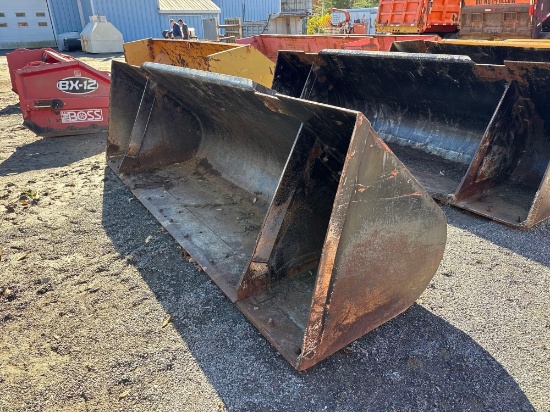 GP BUCKET W/ BOCE RUBBER TIRED LOADER ATTACHMENT with 24in. Extensions on each side, coupler mount,