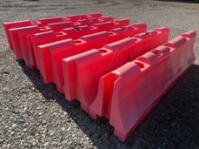 (6) PLASTIC BARRIERS JERSEY BARRIER