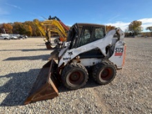 BOBCAT S175 SKID STEER SN:525220052 powered by diesel engine, equipped with EROPS, heat, auxiliary