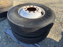 (2) FIRESTONE 12R22.5 TIRES TIRES, NEW & USED