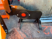 NEW 3/8IN. AR500 STEEL WILD BOAR SHOOTING TARGET NEW SUPPORT EQUIPMENT w/ heart flapper.