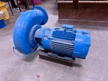WATER PUMP WITH BALDOR 20HP ELECTRIC MOTOR SUPPORT EQUIPMENT