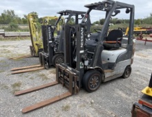 NISSAN MCP1F2A20LV FORKLIFT SN:CP1F2-9P9071 powered by LP engine, equipped with OROPS, 4,000lb lift