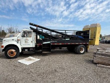 2000 INTERNATIONAL 4700 TRAFFIC CONE TRUCK VN:1HTSCAAN4YH230544 powered by DT466E diesel engine,