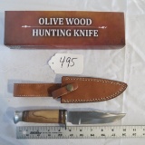 Olive Wood Hunting Knife