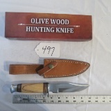 Olive Wood Hunting Knife
