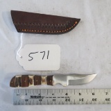 Hunting Knife and Sheath