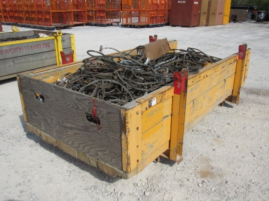 Crate of Braided Steel Slings-