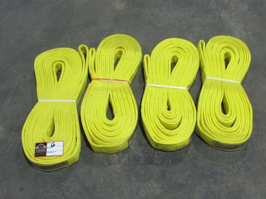 (Qty - 4) **NEW** 18' Nylon Rigging Slings-