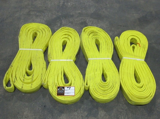 (Qty - 4) **NEW** 18' Nylon Rigging Slings-