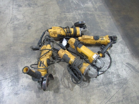 (Qty - 5) DeWalt 4-1/2" Angle Grinders-