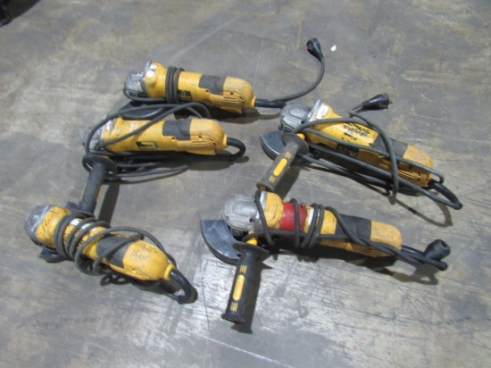 (Qty - 5) DeWalt Angle Grinders-
