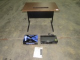 Computer Desk, VHS / DVD Player and The Presenter-