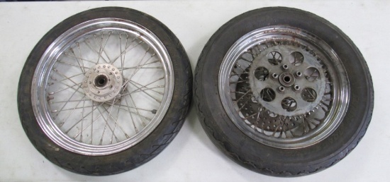 (Qty - 2) Motorcycle Wheels-