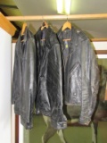 (Qty - 3) Leather Jackets-
