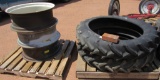 Rear Tractor Tires and Rims-