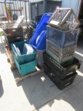 (Qty - 16) Assorted Totes and Crates-