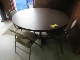 Round Table and (Qty - 3) Chairs-