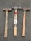(Qty - 3) Ball Pein Hammers-