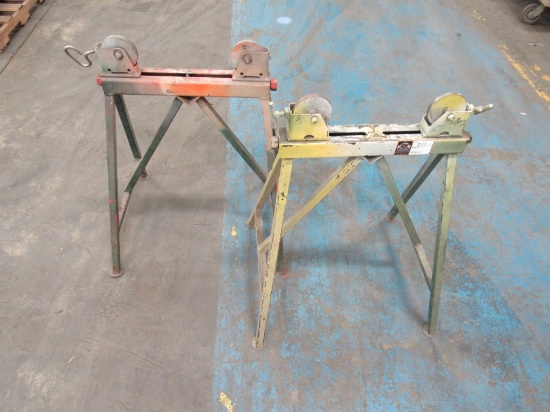 (Qty - 2) Roller Pipe Stands-
