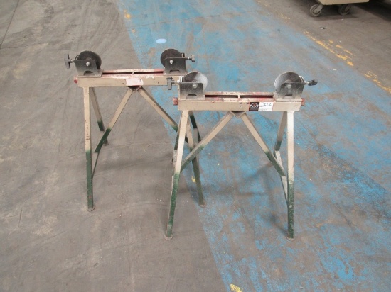 (Qty - 2) Roller Pipe Stands-