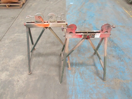 (Qty - 2) Roller Pipe Stands-