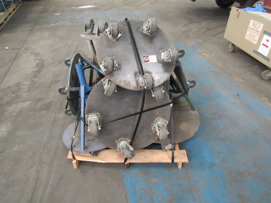 (Qty - 10) Rolling Pipe Stands-