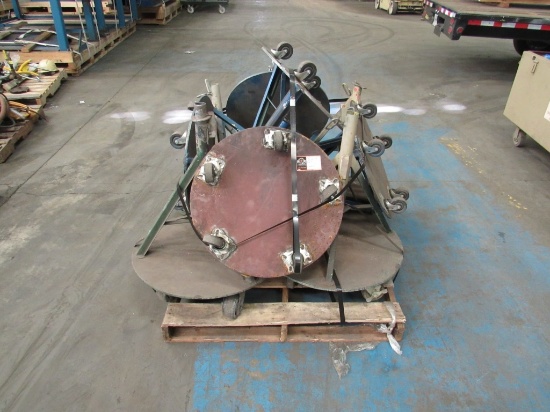 (Qty - 9) Rolling Pipe Stands-